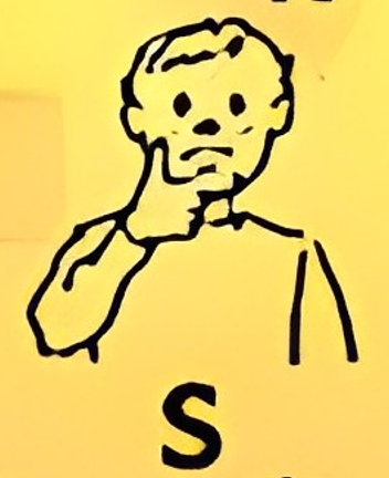 Seña de la letra S