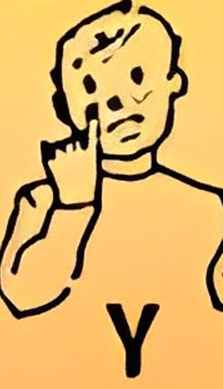Seña de la letra Y