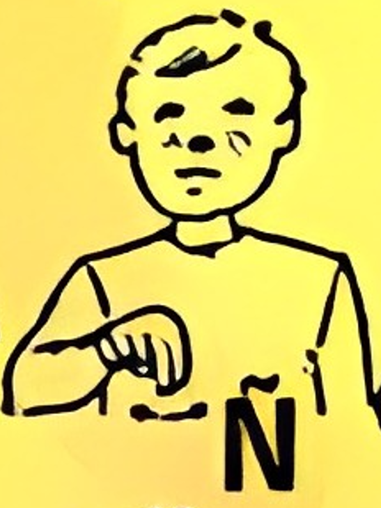 Seña de la letra Ñ